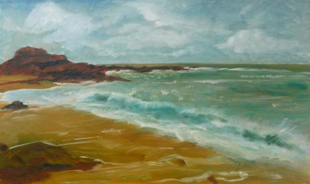 Tengerpart 38x64 olaj farost Ár: 40.000 Ft